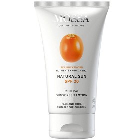 Bild på Mossa Natural Sun SPF20 Mineral Sunscreen Lotion 100 ml