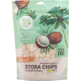 Bild på Mother Earth Kokoschips Rostade Premium EKO 250 g