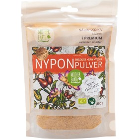 Bild på Mother Earth Nyponpulver Frystorkat RAW & EKO 250 g