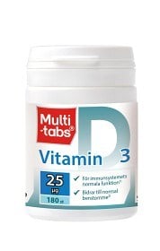Bild på Multi-tabs Vitamin D3 25 mikrogram 180 tabletter