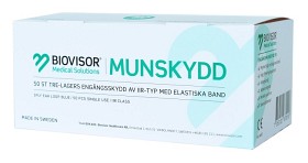 Bild på Biovisor Munskydd IIR i tre lager 50 st