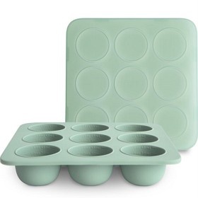 Bild på Mushie Baby Food Freezer Tray, Cambridge Blue