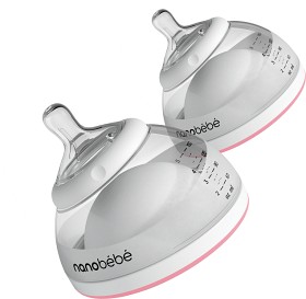 Bild på Nanobébé Breastmilk Bottle Rosa 2 st
