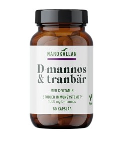 Bild på Närokällan D-Mannos + Tranbär 60 kapslar