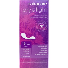 Bild på Natracare Dry & Light Plus inkontinensskydd 16 st