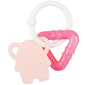 Bild på Nattou Soft Silicone bitring med kyldel Rosa Elefant