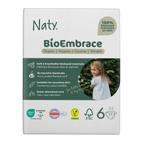 Bild på Naty Blöjor BioEmbrace storlek 6, 17 st