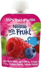 Bild på Nestlé Min Frukt Äpple Päron Hallon 90 g