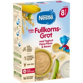 Bild på Nestlé Min Fullkornsgröt med Yoghurt, Päron & Banan 8M 410 g
