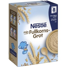 Bild på Nestle Min Fullkornsgröt Naturell 8M 480 g