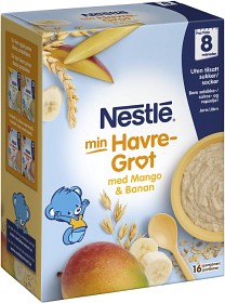 Bild på Nestlé Min Havregröt Banan & Mango 8M 480 g