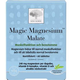 Bild på New Nordic Magic Magnesium Malate 60 tabletter