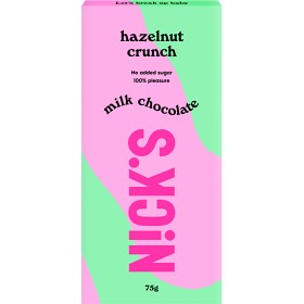 Bild på Nicks Milk Chocolate Hazelnut Crunch 75 g