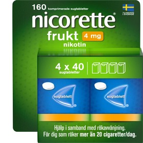 Bild på Nicorette Frukt Sugtablett 4 mg 160 st