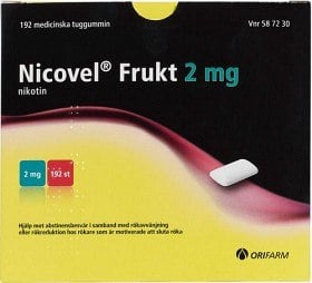 Bild på Nicovel Frukt, medicinskt tuggummi 2 mg 192 st