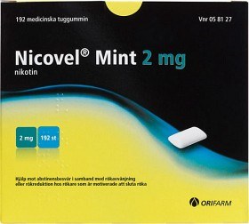 Bild på Nicovel Mint, medicinskt tuggummi 2 mg 192 st
