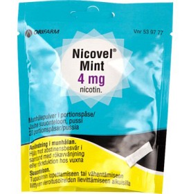 Bild på Nicovel Mint, munhålepulver i portionspåse 4 mg 20 st