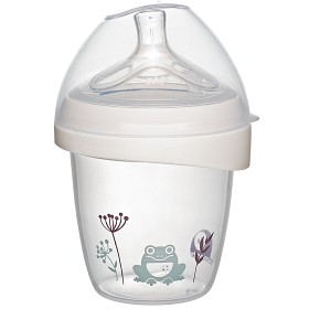 Bild på Nip First Moments Flaska PP Wideneck Silikon 150 ml Groda Onesize 0m+ S