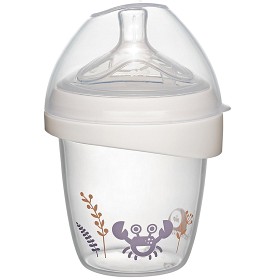 Bild på Nip First Moments Flaska PP Wideneck Silikon 150 ml Krabba Onesize 0m+ S