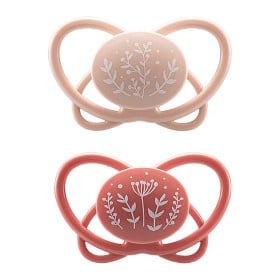 Bild på Nip My Butterfly Napp Silikon 2-pack 0-6 mån Röd