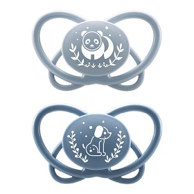 Bild på Nip My Butterfly Napp Silikon 2-pack 5-18 mån Blå