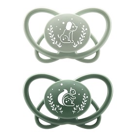 Bild på Nip My Butterfly Napp Silikon 2-pack 5-18 mån Grön
