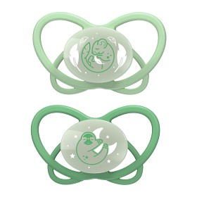 Bild på Nip My Butterfly Night Napp Silikon 2-pack 16-32 mån Grön