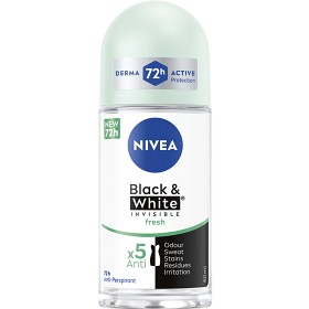 Bild på NIVEA Antiperspirant Deo Black & White Fresh Roll On 50 ml