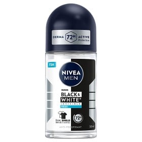 Bild på Nivea Antiperspirant Deo Black & White Fresh Roll On 50 ml NIVEA MEN
