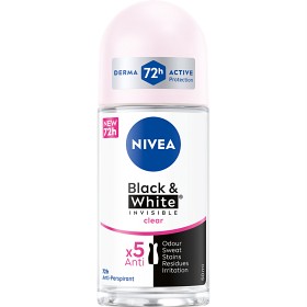 Bild på NIVEA Antiperspirant Deo Black & White Original Roll On 50 ml 