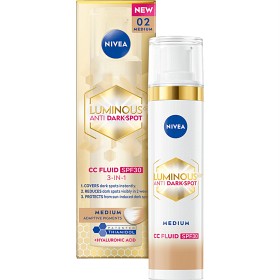 Bild på NIVEA Färgad dagkräm Luminous 630 Anti Dark-Spot CC Fluid 3-in-1 Medium SPF30 40 ml 