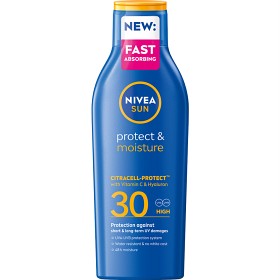 Bild på NIVEA SUN Solkräm Protect & Moisture Lotion SPF30 200 ml