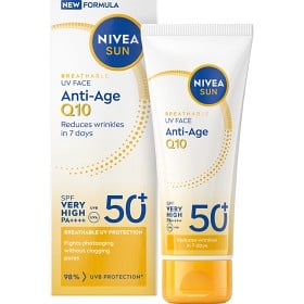 Bild på NIVEA UV Face Anti-Age Q10 Cream SPF 50+ 40 ml