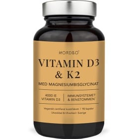 Bild på Nordbo Vitamin D3 & K2 4000 IE, 90 kapslar