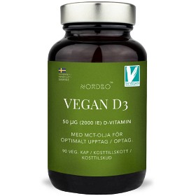 Bild på Nordbo Vegan D3 2000 IE 90 kapslar 