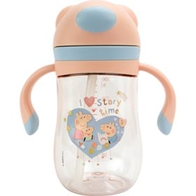 Bild på Nuby Greta Gris Evie Straw Cup-Flip Cap 240ml Pink