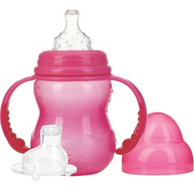 Bild på Nûby Training Bottle Wide Neck 240 ml 0M+ Pink
