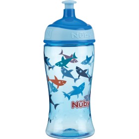Bild på Nuby Tritan Super Slurp Pop Up Blue Shark 360 ml +36 m