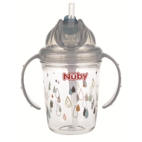 Bild på Nûby Twin Handle Tritan Flip-It Grey 240 ml +12m