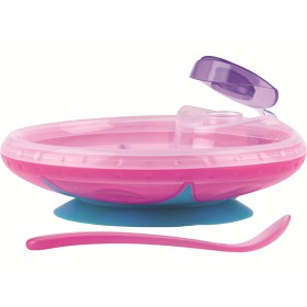 Bild på Nûby Warming Plate with Spoon Pink +3m