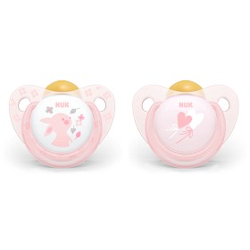 Bild på NUK Trendline Baby Napp Latex 0-6 mån (Rosa)