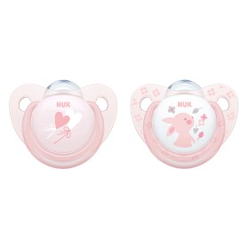 Bild på NUK Trendline Baby Napp Silikon 6-18 mån (Rosa)