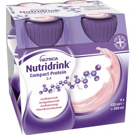 Bild på Nutridrink Compact Protein Jordgubb 4 x 125 ml