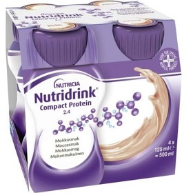 Bild på Nutridrink Compact Protein, mocca, energi och proteinrikt kosttillägg 4 x 125 ml