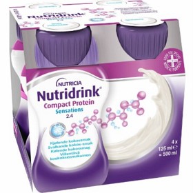 Bild på Nutridrink Compact Protein Sensations, svalkande kokossmak 4 x 125 ml