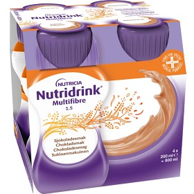 Bild på Nutridrink MultiFibre Chokladsmak 4 x 200 ml