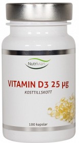 Bild på Nutrivian Vitamin D3 100 kapslar