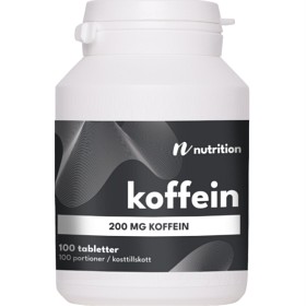 Bild på Nuts Fabriken Koffein 200 mg 100 tabletter