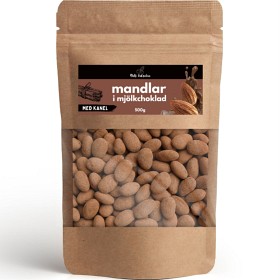 Bild på Nuts Fabriken Mandlar Mjölkchoklad med kanel 500 g