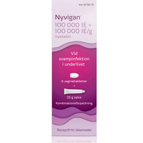 Bild på Nyvigan Salva + vaginaltablett 100 000 IE/g + 100 000 IE Nystatin